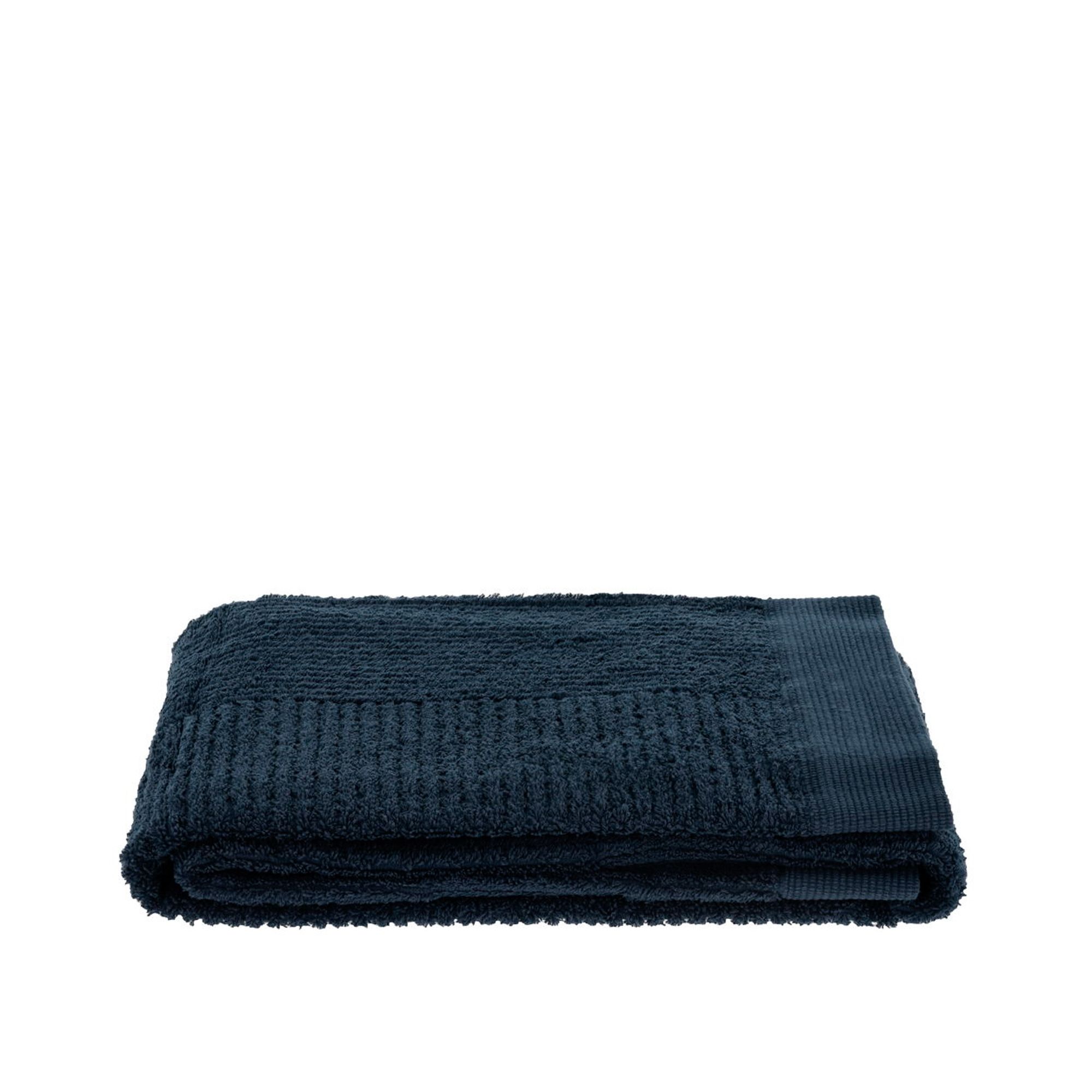 Håndklæde - 100% bomuld - Badehåndklæde 70x140 cm - Zone Denmark Classic - Dark Blue billede