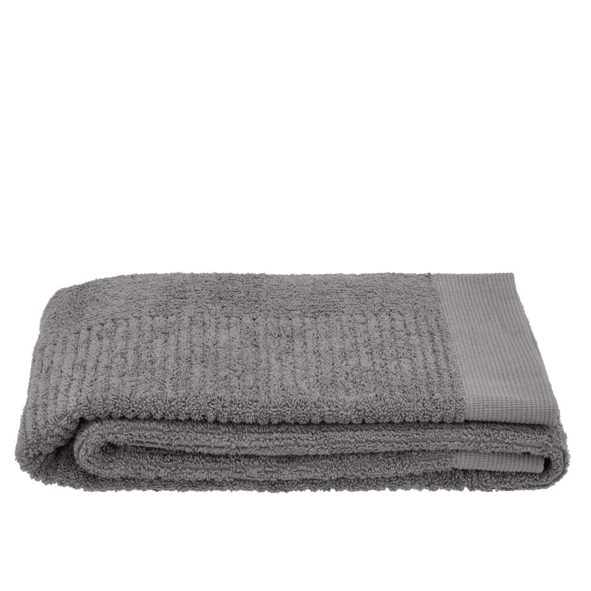 Håndklæde - 100% bomuld - Badehåndklæde 70x140 cm - Zone Denmark Classic - Grey billede