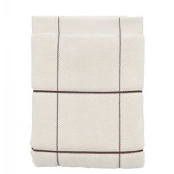 Økologisk håndklæde - 100% økologisk bomuld - Håndklæde - Södahl Vista - Hvid ternet