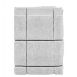 Økologisk håndklæde - 100% økologisk bomuld - Håndklæde - Södahl Vista - Grå ternet