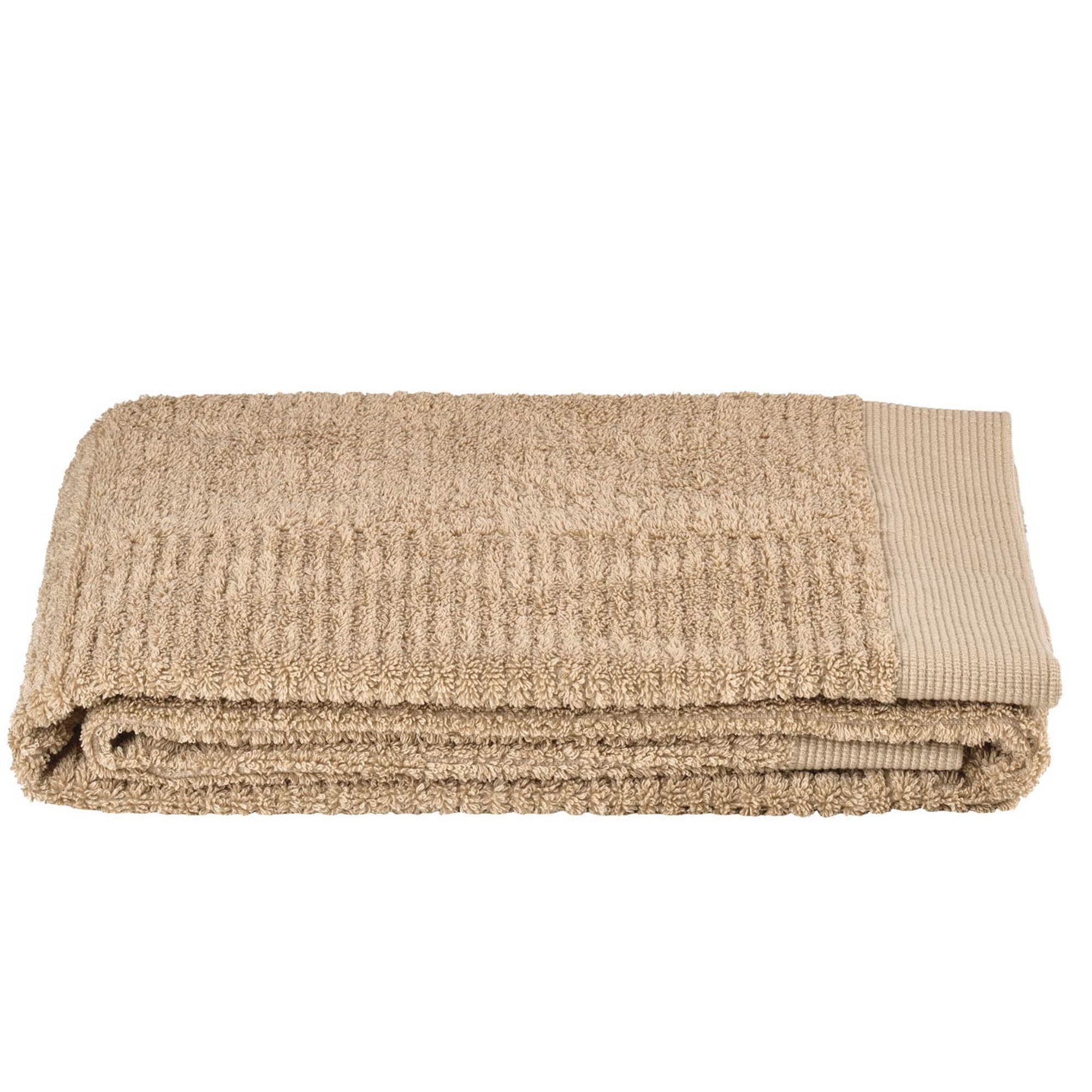 Håndklæde - 100% bomuld - Badehåndklæde 70x140 cm - Zone Denmark Classic - Camel billede
