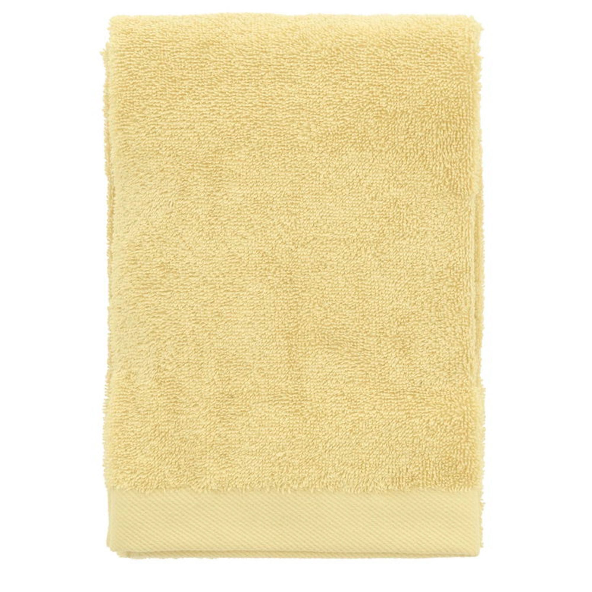 Økologisk håndklæde - 100% økologisk bomuld - Håndklæde gul 50x100 cm - Södahl Organic Comfort - Gul billede