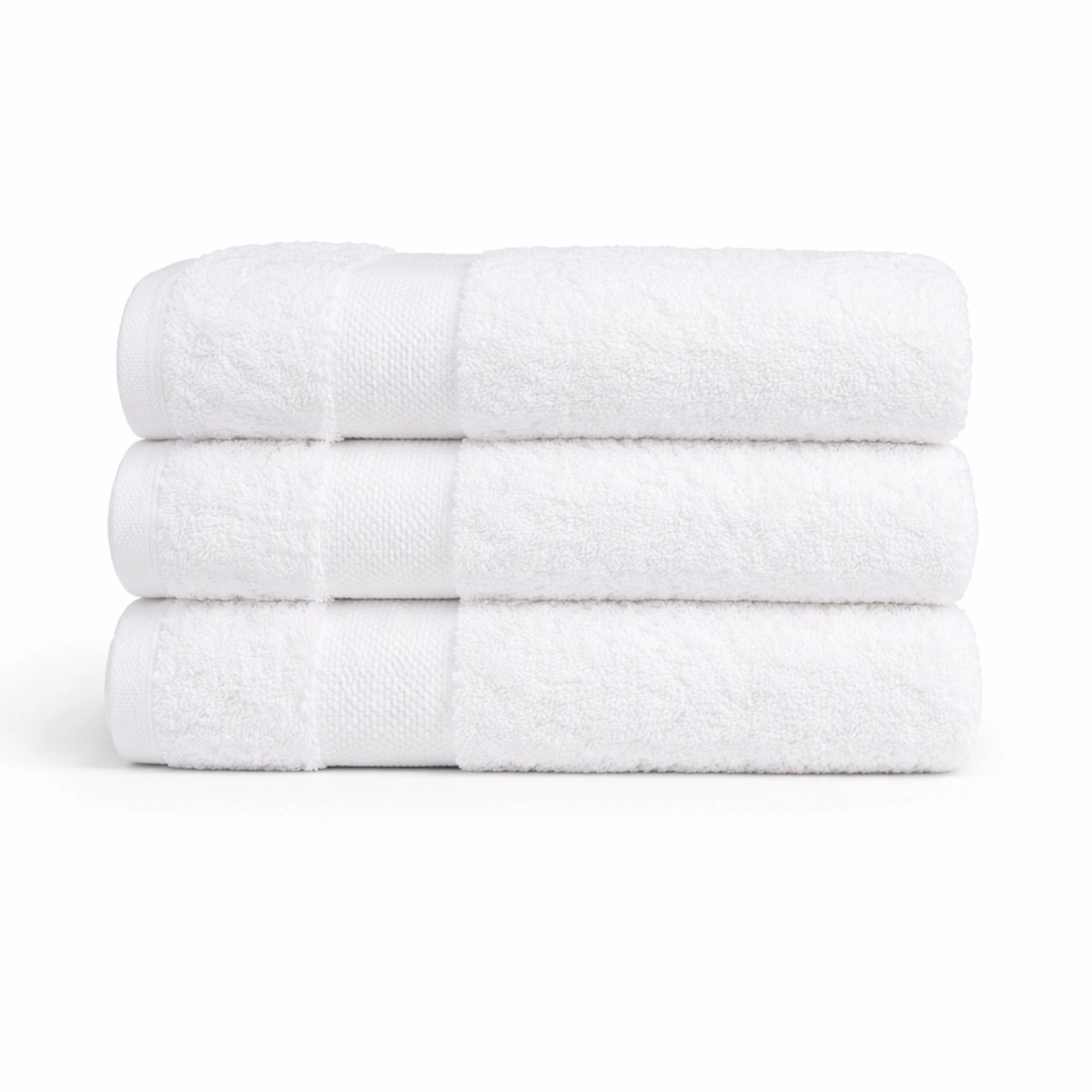 Egyptisk bomulds håndklæde - 100% egyptisk bomuld - Gæstehåndklæde 40x60 cm - Orkidé - Hvid