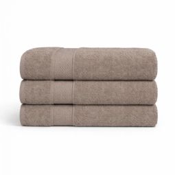 Egyptisk bomulds håndklæde - 100% egyptisk bomuld - Orkidé - Sand