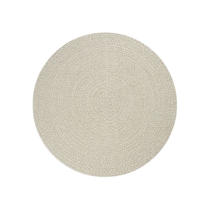 Rundt gulvtæppe - Ø 120cm - Vævet - Creme - Kenzy - Nordstrand Home