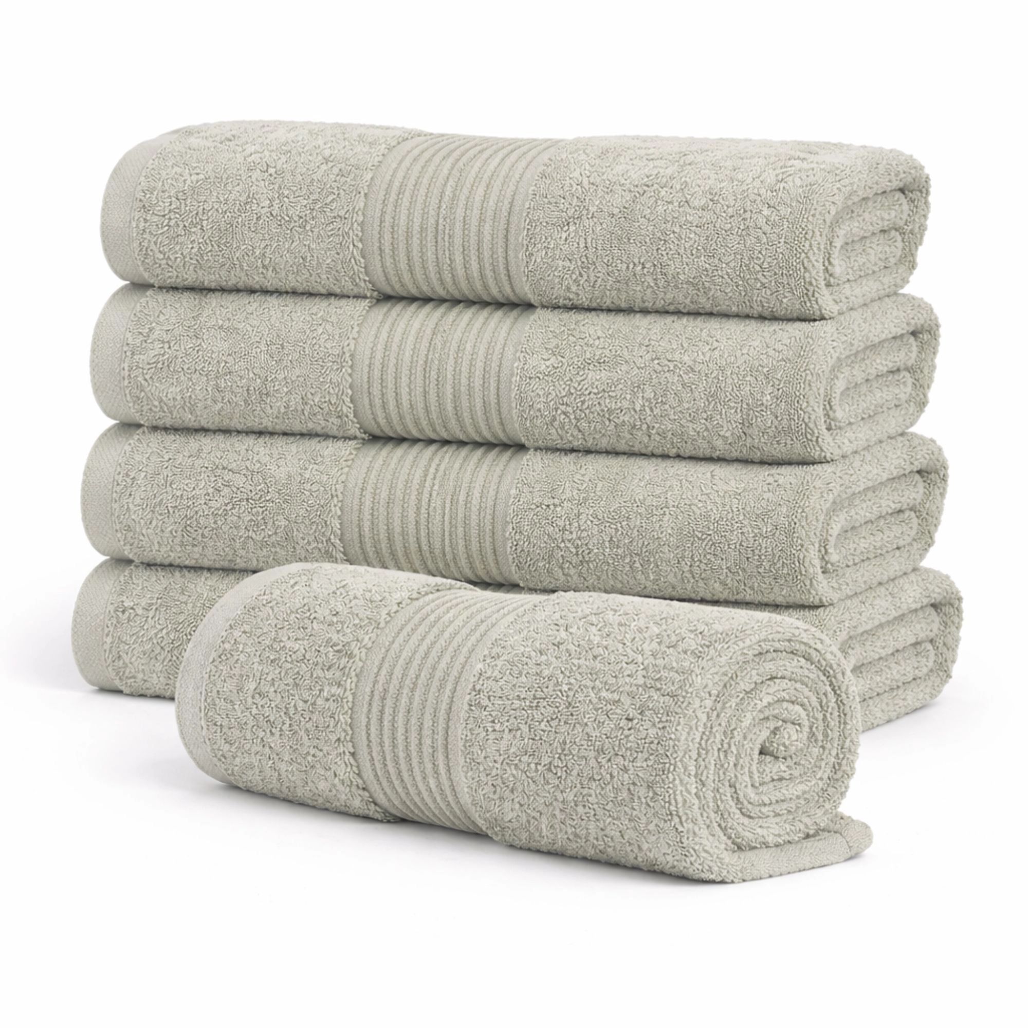 Økologisk håndklæde - 100% GOTS-certificeret bomuld - Gæstehåndklæde 40x60 cm - Grøn