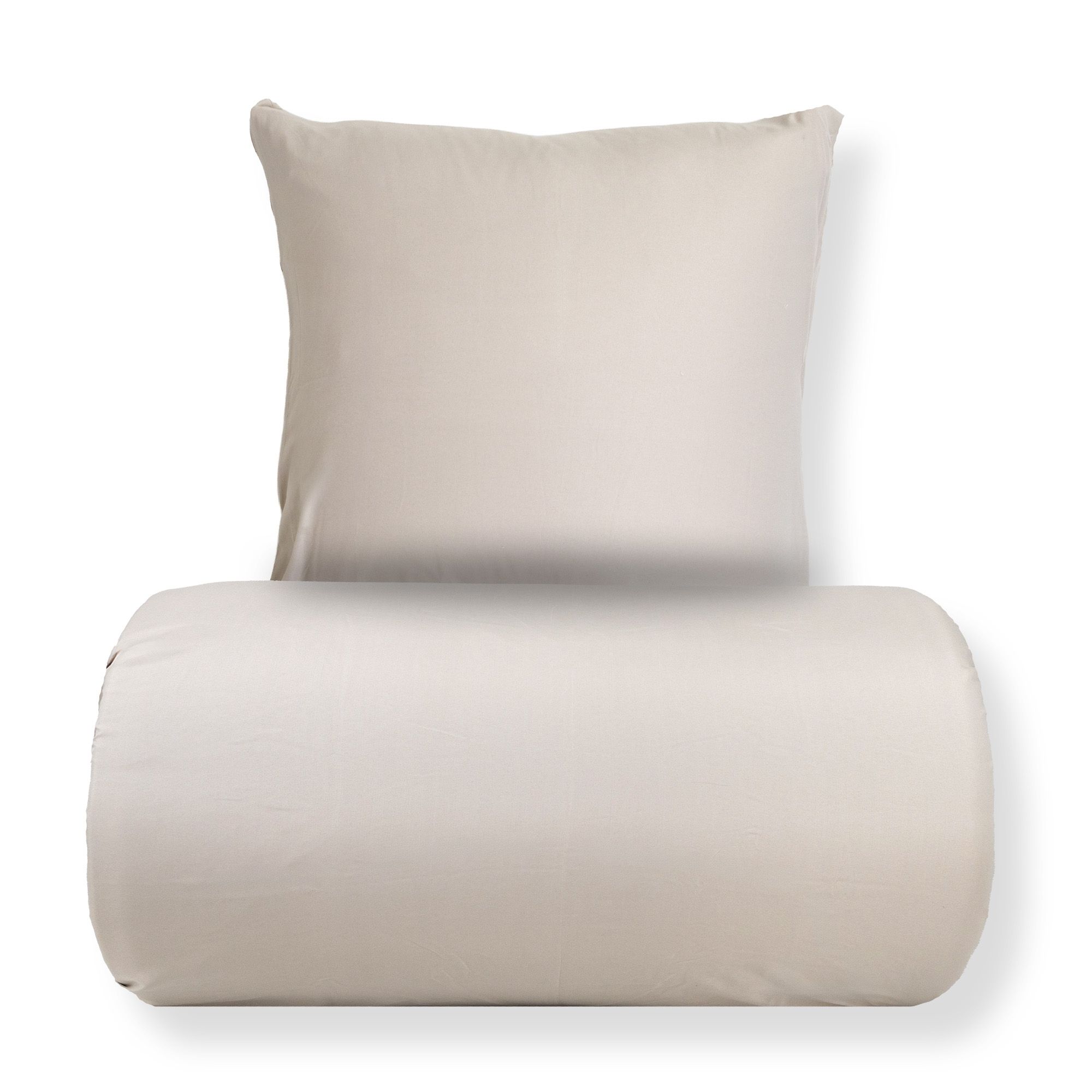 Dobbelt sengetøj 200x220 cm - Microfiber - Ensfarvet beige