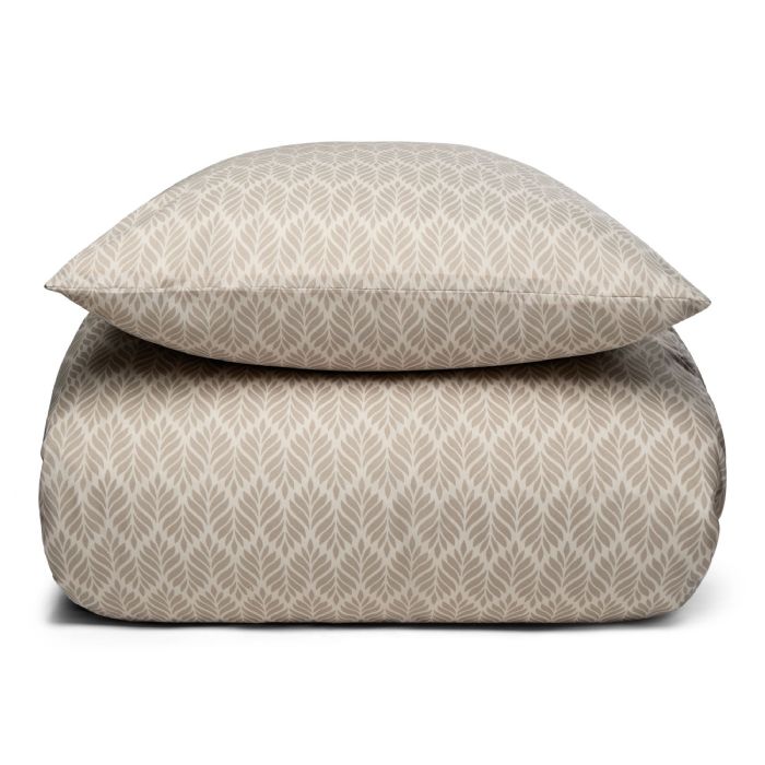 Sengetøj - Mønstret sandfarvet sengesæt - Microfiber sengelinned - IN Style sengelinned 