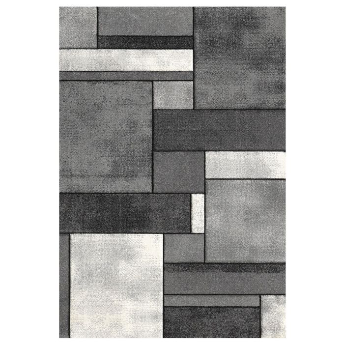 Gulvtæppe - 160x230 cm - Grå med mønster - Brilliance - Nordstrand Home