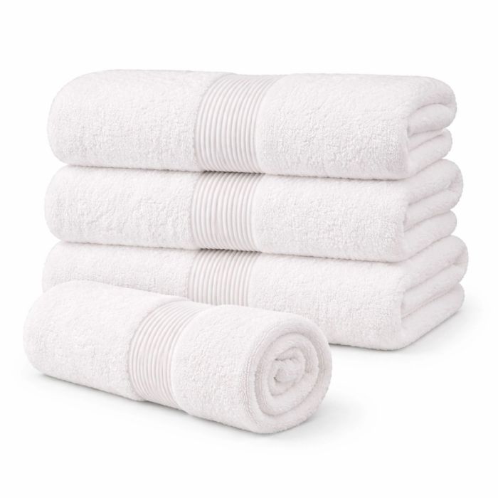 Økologisk håndklæde - 100% GOTS-certificeret bomuld - Gæstehåndklæde 40x60 cm - Hvid