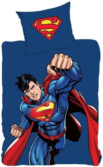 Billede af Sengetøj 140x200 cm - Superman Power - Dynebetræk i 2 design - 100% bomulds sengesæt