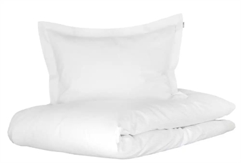 Hvidt sengetøj - 140x220 cm - Sengesæt i 100% Økologisk bomuldssatin - Turiform sengetøj
