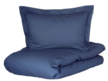 Sengetøj dobbeltdyne 200x220 cm - Turistrib blå - Dobbeltdyne betræk i 100% Økologisk bomuldssatin - Turiform sengetøj
