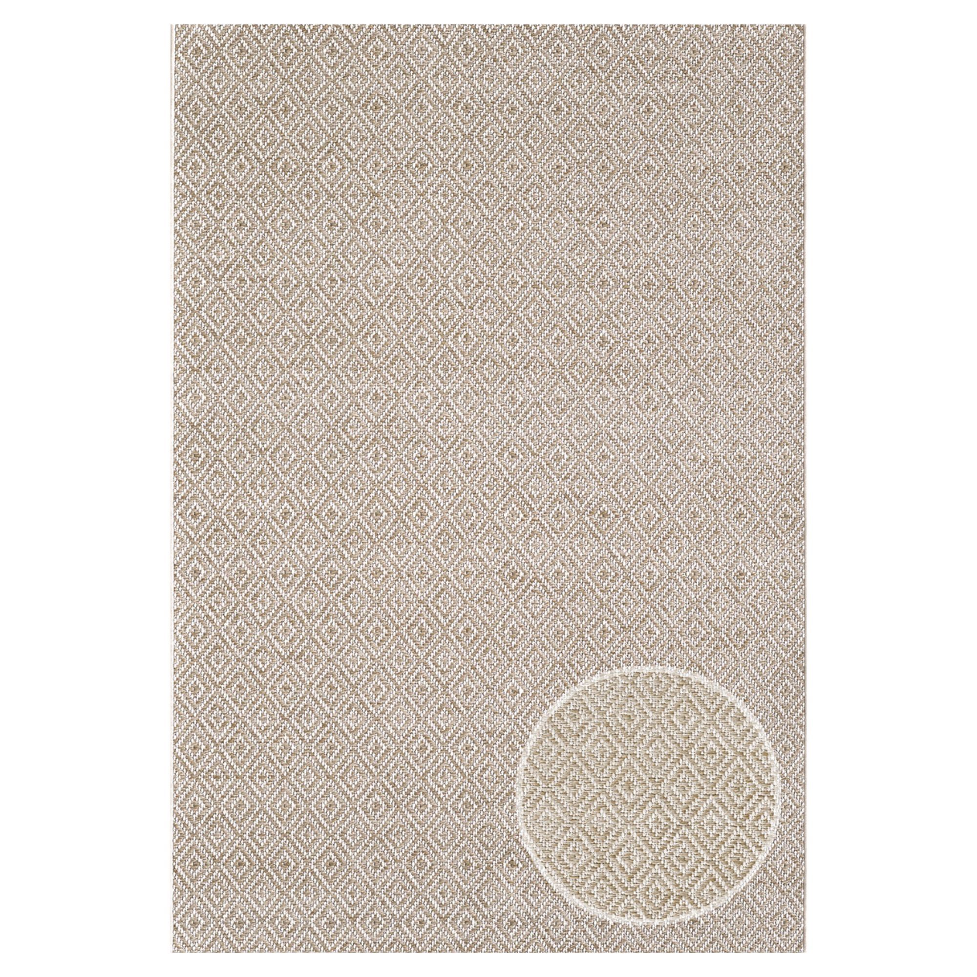 Gulvtæppe - 140x200 cm - Vævet - Brun - Helsinki - Nordstrand Home