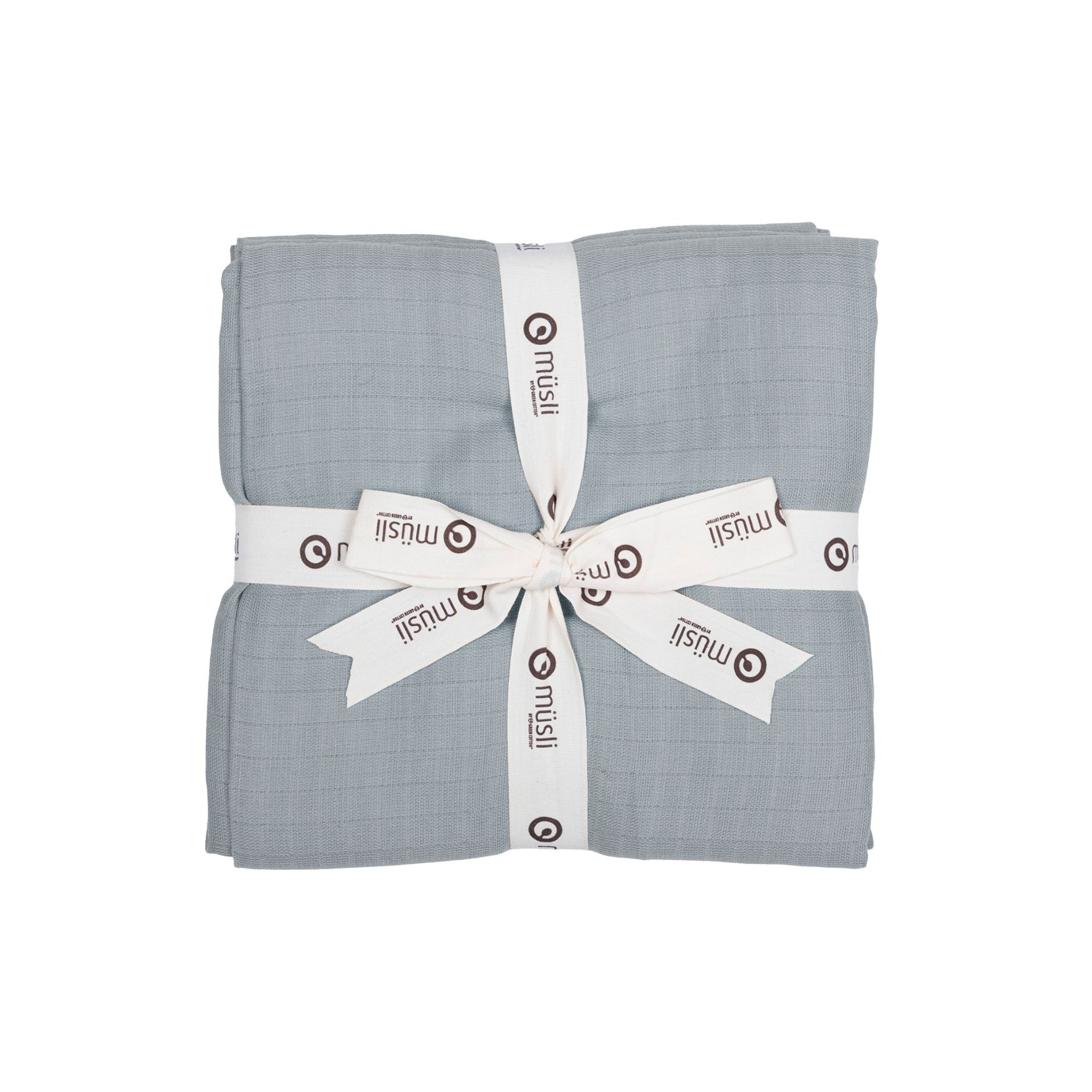 Babysvøb 2-pak. - GOTS vævet musselin bomuldskvalitet - Jasmin Blue - Müsli By Green Cotton