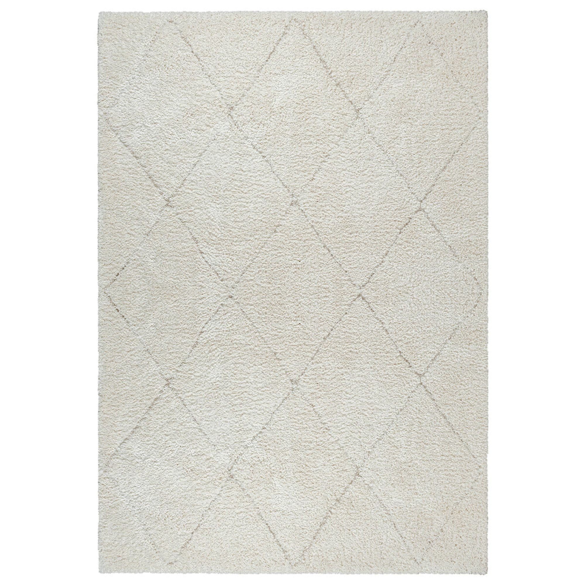 Gulvtæppe - Shaggy - 140x200 cm - Creme - Ideal Shaggy - Nordstrand Home