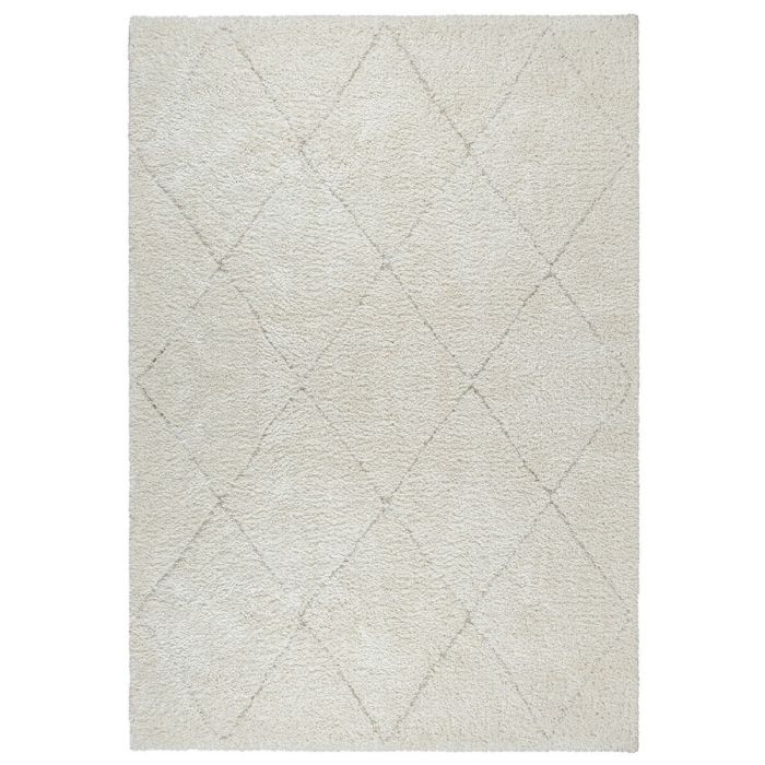 Gulvtæppe - Shaggy - 140x200 cm - Creme - Ideal Shaggy - Nordstrand Home