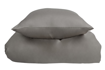 Bambus sengetøj 200x220 cm - Grå - Satinvævning - Dobbelt sengetøj - 100% Bambus - Nature By Borg