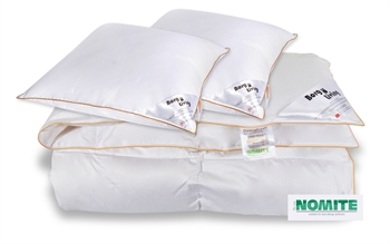 18: Dobbeltdynesæt 240x220 cm med gåsedun - 1 Kingsize helårsdyne & 2 puder - Borg Living gåsedun dyne og pudesæt