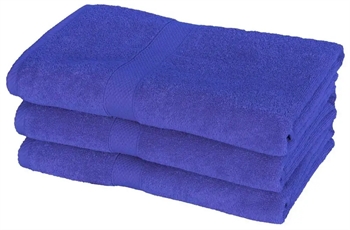 Badehåndklæde - 70x140 cm - Blå - 100% Bomuld