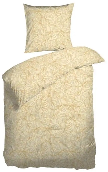 Billede af Sengetøj 140x220 cm - Daybreak Honey - Sengelinned i 100% bomuld - Night & Day sengesæt