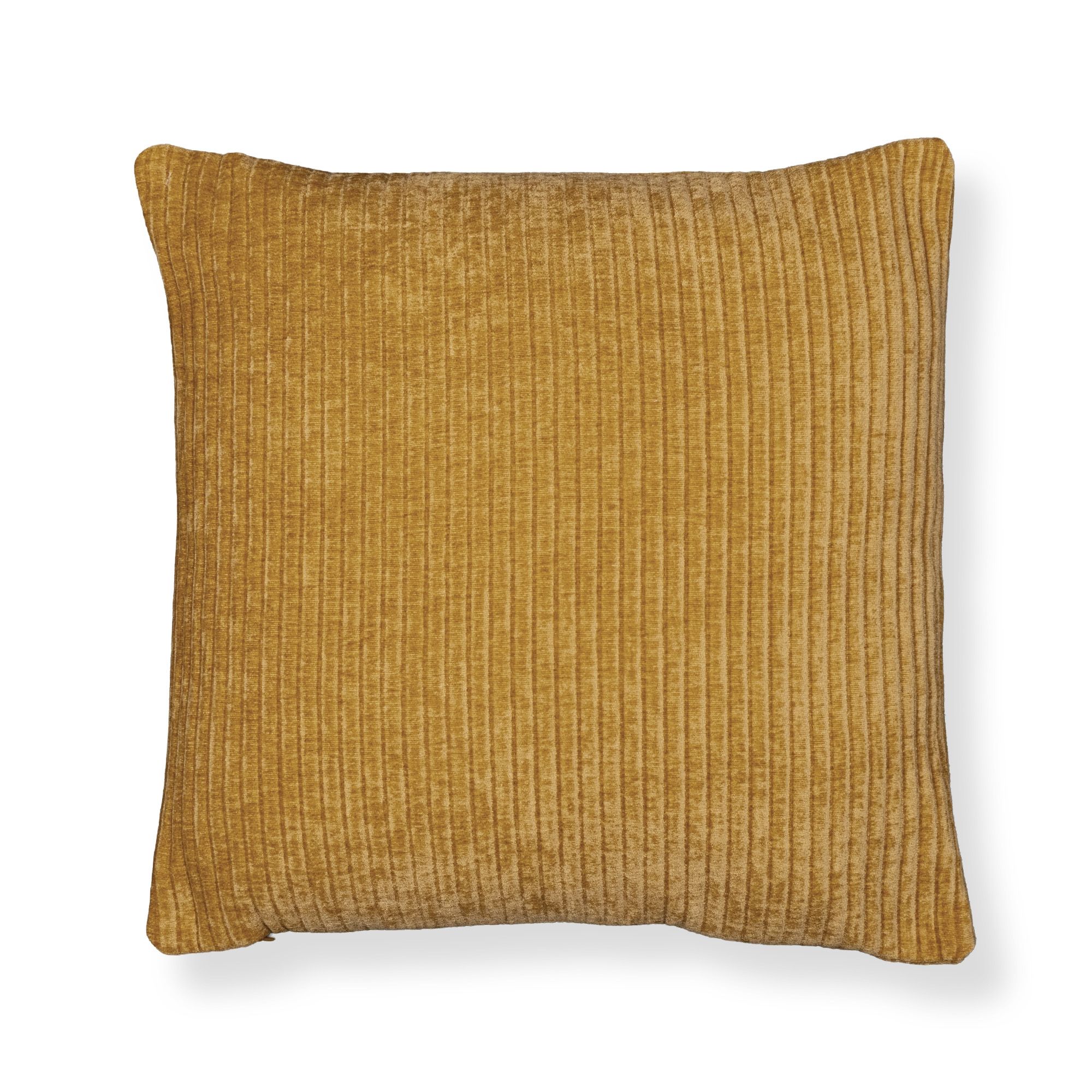 Pyntepude 45x45 cm - Orange sofapude med fløjls look - Blød pude til sofaen - Borg Living