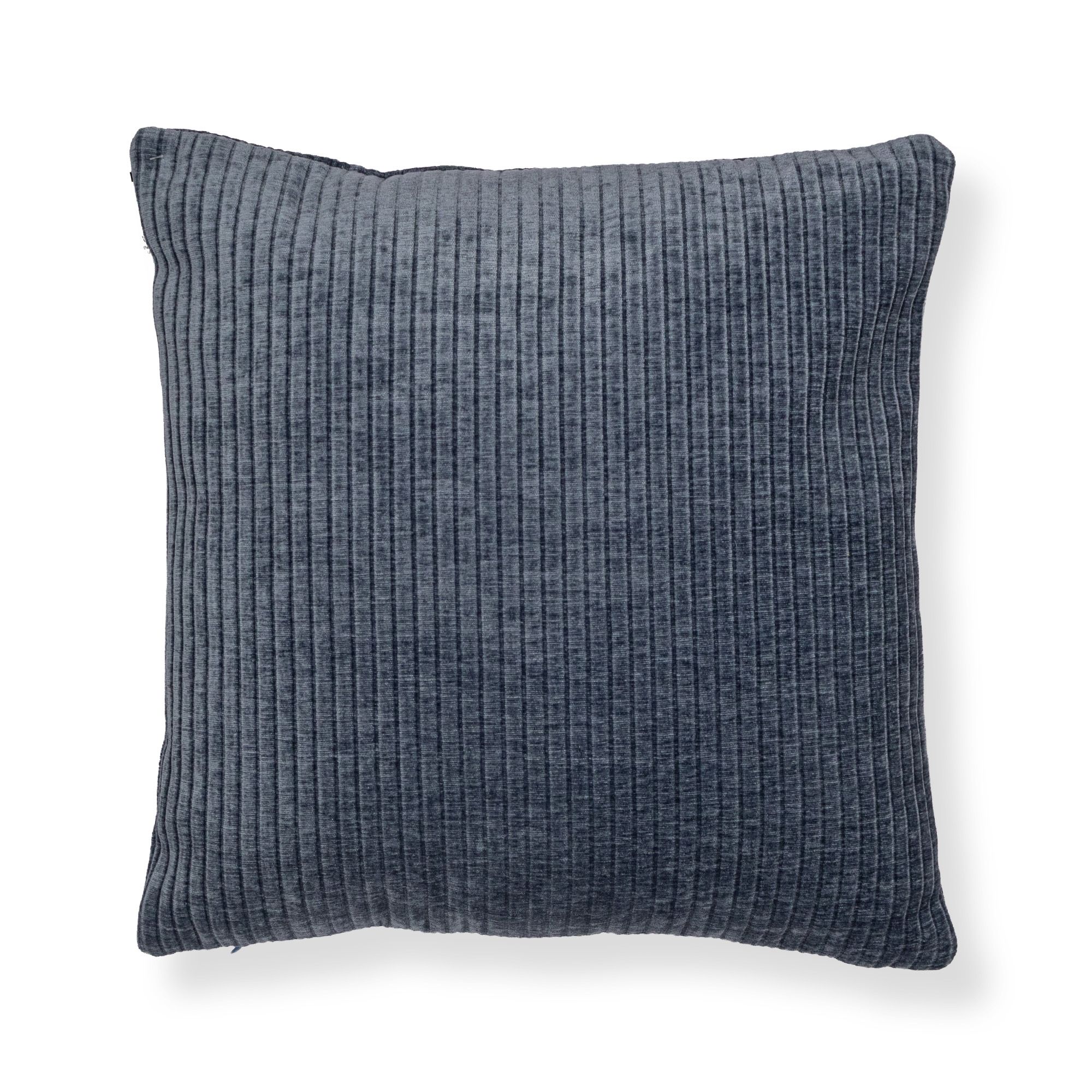 Pyntepude 45x45 cm - Støvet blå sofapude med fløjls look - Blød pude til sofaen - Borg Living