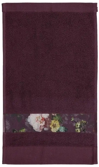 Billede af Essenza Fleur - Badehåndklæder - 70x140 cm - Lilla - 100% bomuld - Håndklæder fra Essenza