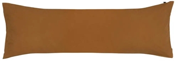 Pudebetræk 50x150 cm - Frøya Oker - Orange - 100% stenvasket økologisk bomuld - Høie