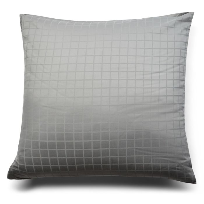 Pudebetræk 60x63 cm - 100% økologisk bomuldssatin - Gråt hovedpudebetræk - GOTS certificeret - By Borg