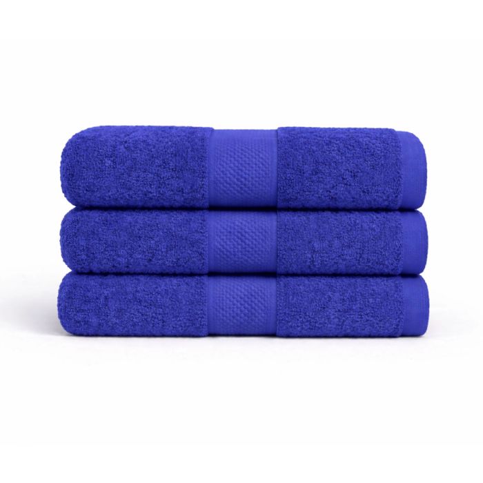 Bomulds håndklæde - 100% bomuld - Diamant - Blå