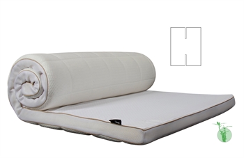 10: H-Split Topmadras - 180x200 cm 5 cm høj - NASA Memory Skum - Borg Living - Ergonomisk topmadras