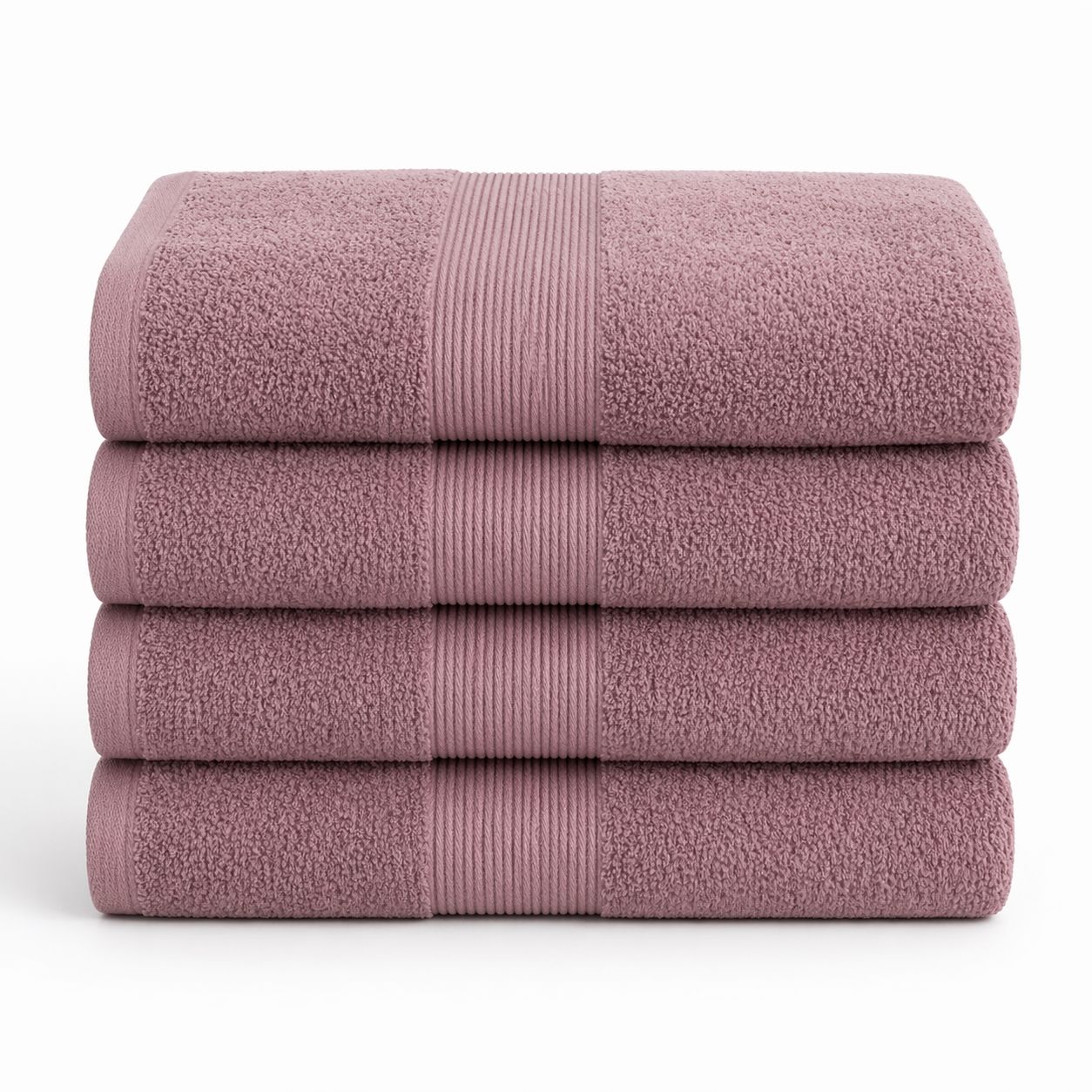 Bomulds håndklæde - 100% bomuld - Badehåndklæde 70x140 cm - Magnolia - Rosa