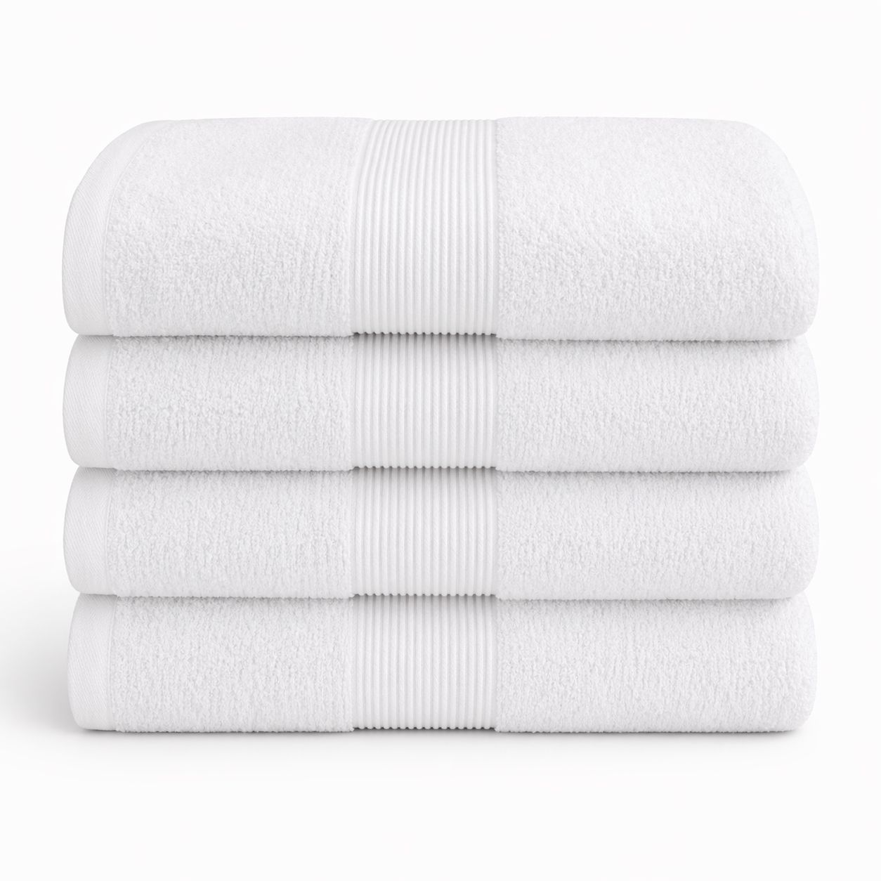 Bomulds håndklæde - 100% bomuld - Badehåndklæde 70x140 cm - Magnolia - Hvid