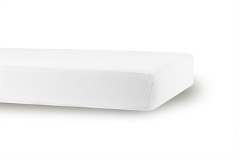 Lagen til barnevogn – 36×98 cm – Hvidt jerseylagen – IN Style – Faconlagen til barnevognsmadras