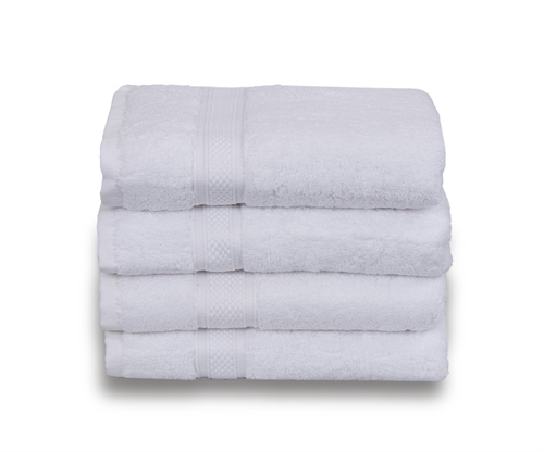 Se Håndklæde egyptisk bomuld - Gæstehåndklæde 40x60cm - Hvid - Luksus håndklæder fra By Borg hos Dynezonen.dk