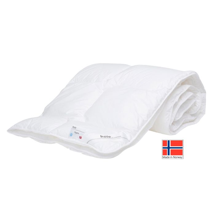 Sommerdyne 140x200 cm - Allergivenlig sommer fiberdyne Høie Hygea - Anbefalet og godkendt af Asthma Allergy Nordic