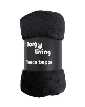 #3 - Fleece tæppe - Sort - 150x200 cm - Blødt og lækkert sofatæppe - Borg Living