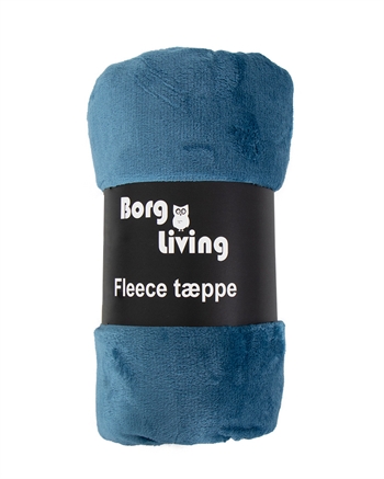 10: Fleece tæppe - Petroleumsfarvet - 150x200 cm - Blødt og lækkert sofatæppe - Borg Living