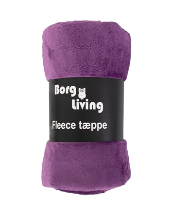 Fleece tæppe - Lilla - 150x200 cm - Blødt og lækkert sofatæppe - Borg Living