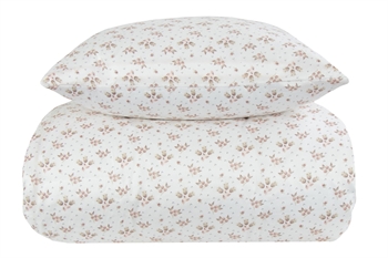 Sengetøj 140×200 cm – Summer white – Blomstret sengesæt – 100% Bomuldssatin sengetøj – By Night
