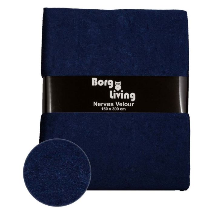 Nervøs Velour - 15 Meter - Blå - 5 Pakker á 3 meter. 