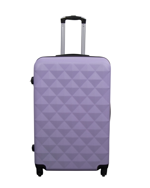 Stor kuffert - Diamant lilla - Hardcase kuffert - Billig smart rejsekuffert