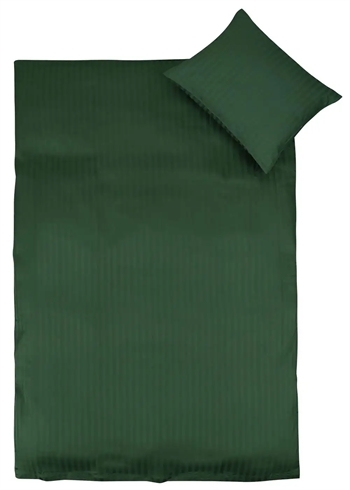 Junior sengetøj 100x140 cm - Grøn sengesæt til junior - 100% bomuldssatin - Borg Living
