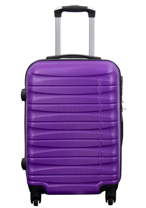 Billede af Kabinekuffert - Hardcase - Lilla håndbagage kuffert tilbud