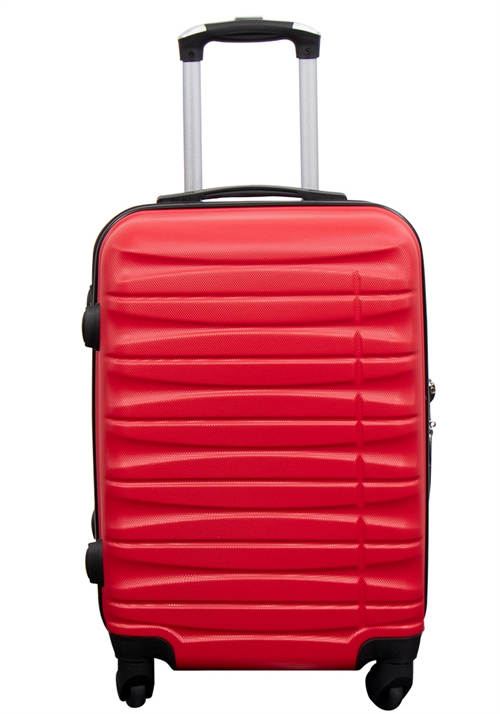 Kabinekuffert - Hardcase - Rød håndbagage kuffert tilbud