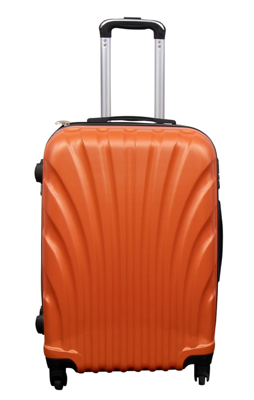 Kuffert - Hardcase kuffert - Str. Medium - Orange musling - Eksklusiv rejsekuffert
