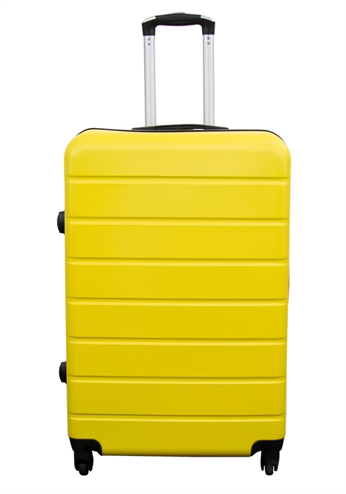 Stor kuffert - Gul - Hardcase kuffert tilbud - Letvægt kuffert