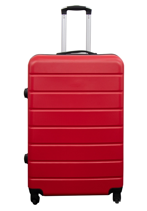 Billede af Stor kuffert - Rød - Hardcase kuffert tilbud - Letvægt kuffert