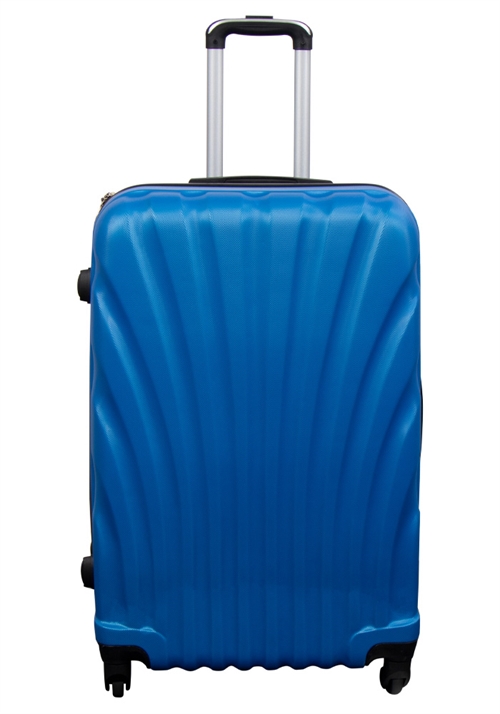 Stor kuffert - Musling blå - Hardcase kuffert - Eksklusiv rejsekuffert
